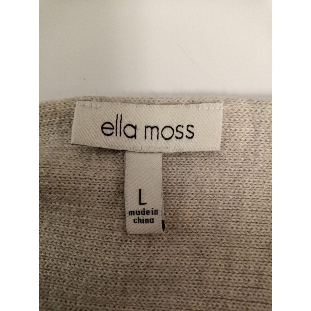 Ella Moss Women's Beige V-Neck Sweater Size Large - Picture 5 of 5